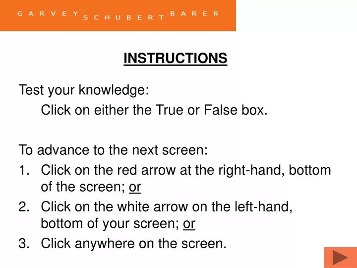 instructions