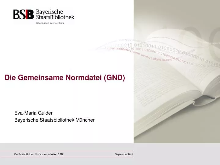 die gemeinsame normdatei gnd