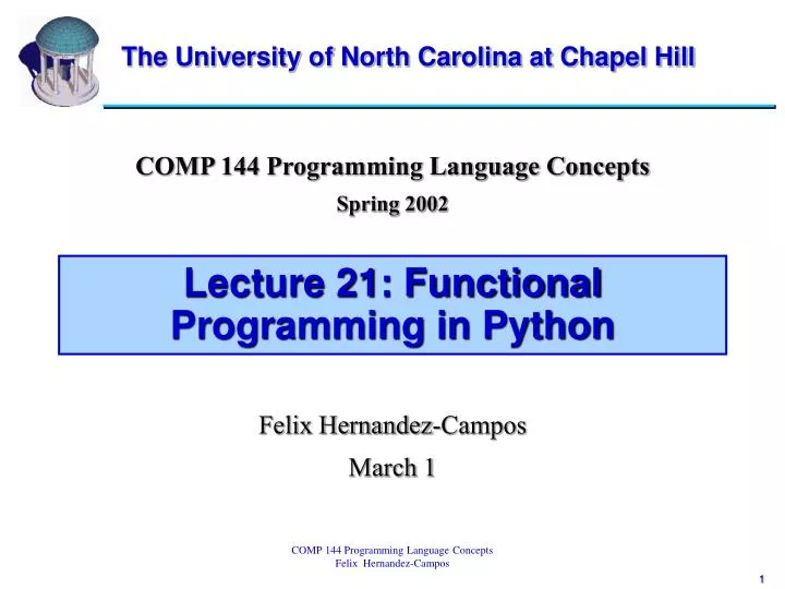 lecture 21 functional programming in python