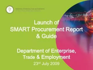 Launch of SMART Procurement Report &amp; Guide
