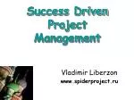Success Driven Project Management - slide 1