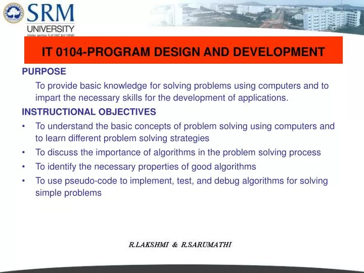 it 0104 program design and development