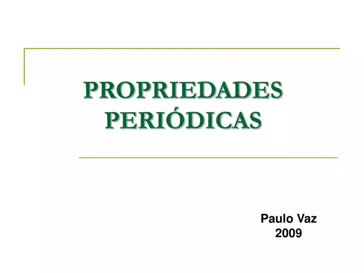 propriedades peri dicas