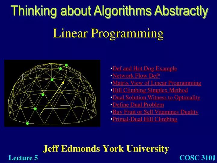 linear programming