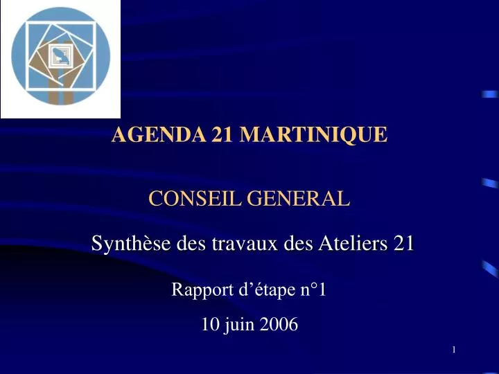 agenda 21 martinique conseil general