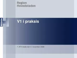 v1 i praksis