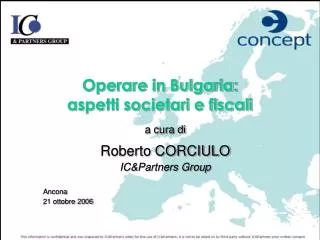 operare in bulgaria aspetti societari e fiscali