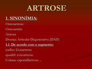 artrose