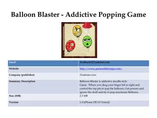 Balloon Blaster - Addictive Popping Game
