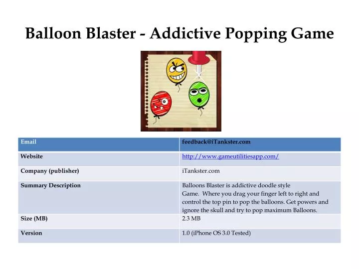 balloon blaster addictive popping game