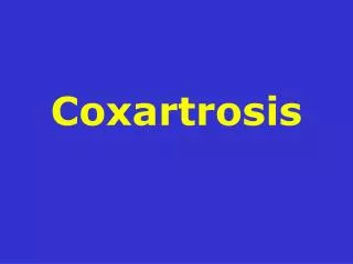 coxartrosis