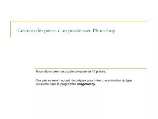 cr ation des pi ces d un puzzle avec photoshop