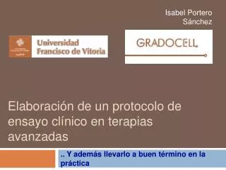 elaboraci n de un protocolo de ensayo cl nico en terapias avanzadas