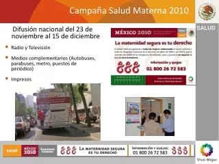 Campaña Salud Materna 2010