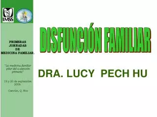 DRA. LUCY PECH HU