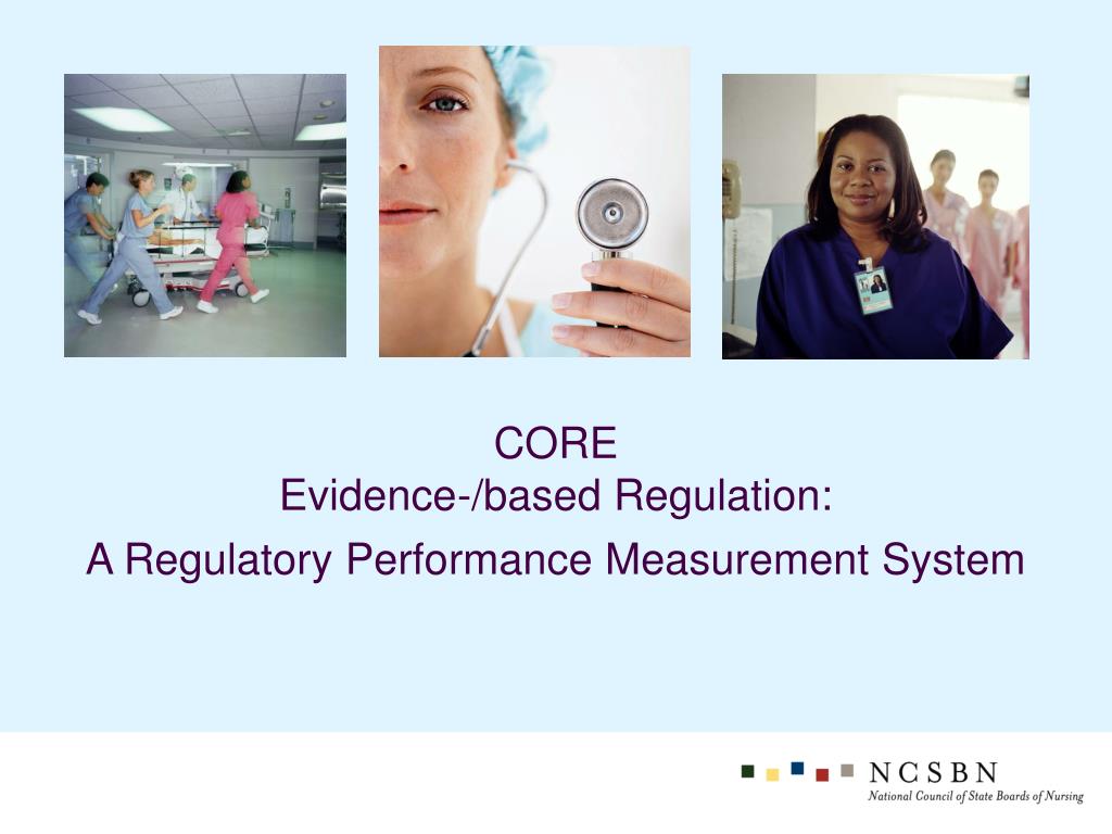 PPT - CORE Evidence-/based Regulation: A Regulatory Performance ...