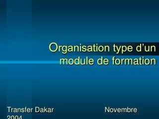 transfer dakar novembre 2004