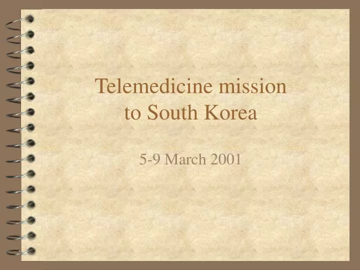 telemedicine mission to south korea