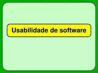 usabilidade de software