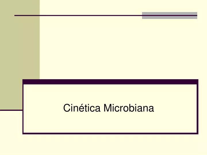 cin tica microbiana