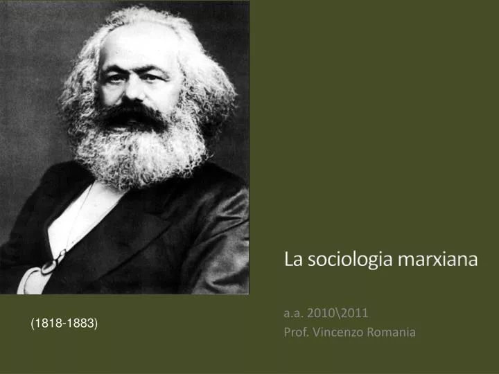 la sociologia marxiana