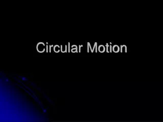 circular motion