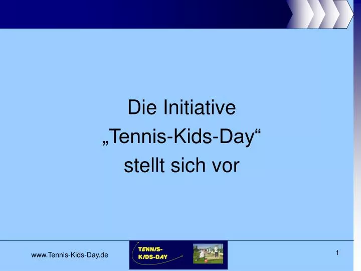 die initiative tennis kids day stellt sich vor