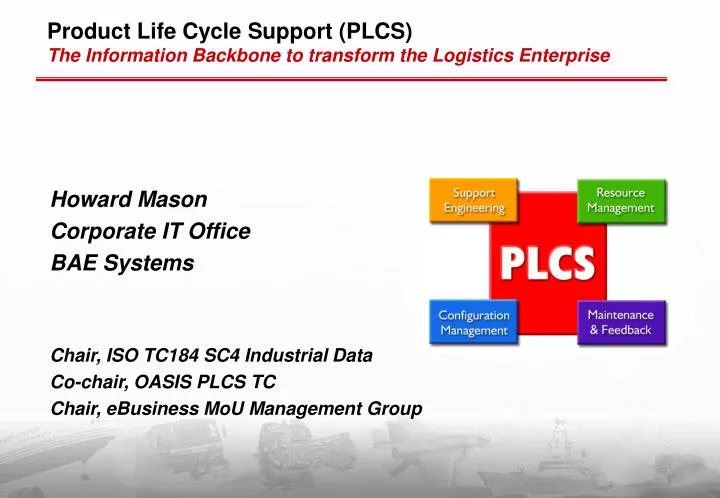 product life cycle support plcs the information backbone to transform the logistics enterprise