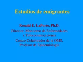 estudios de emigrantes