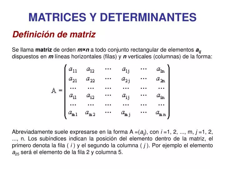 matrices y determinantes