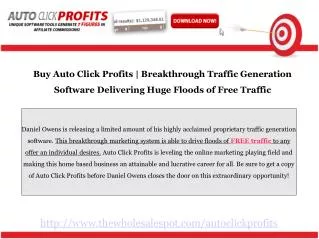 Auto Click Profits is the New Coveted Marketing Resource