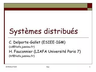 syst mes distribu s