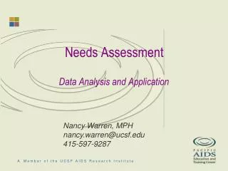 Needs Assessment