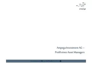 Ampega Investment AG – Profil eines Asset Managers