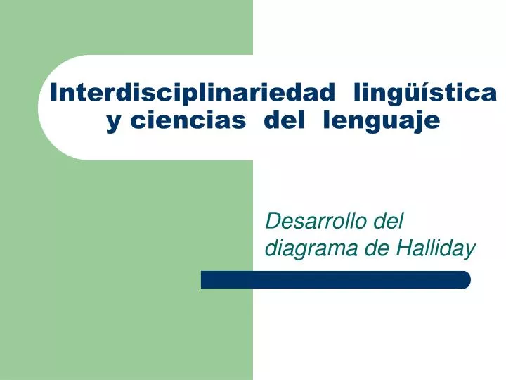 interdisciplinariedad ling stica y ciencias del lenguaje