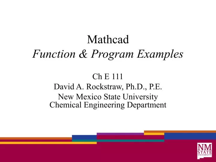 mathcad function program examples