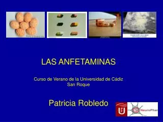 LAS ANFETAMINAS Curso de Verano de la Universidad de Cádiz San Roque Patricia Robledo