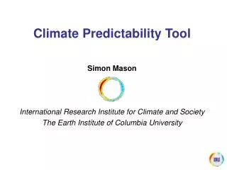 Climate Predictability Tool