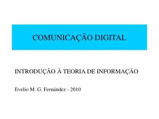 comunica o digital