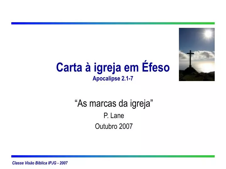 carta igreja em feso apocalipse 2 1 7