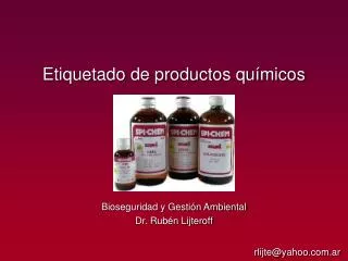 etiquetado de productos qu micos