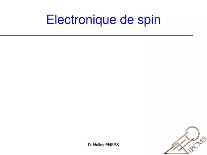 electronique de spin
