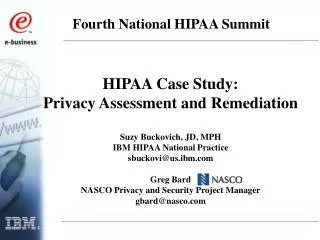 Fourth National HIPAA Summit