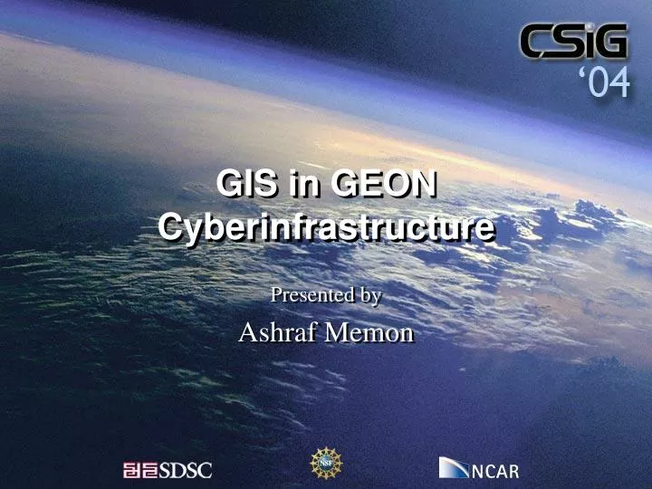 gis in geon cyberinfrastructure