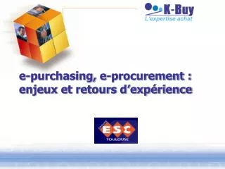 e-purchasing, e-procurement : enjeux et retours d’expérience