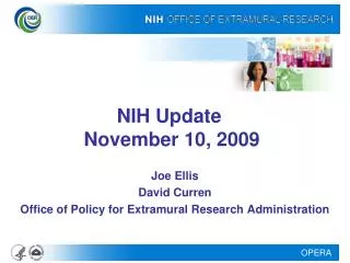 NIH Update November 10, 2009