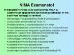 NIMA Examenstof - slide 1