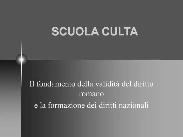 scuola culta