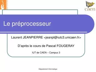 le pr processeur