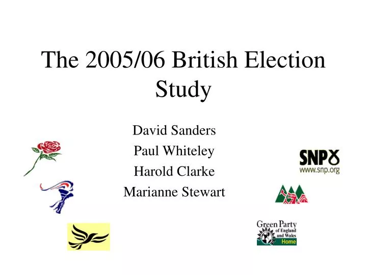the 2005 06 british election study